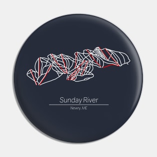 Sunday River Trail Map Pin