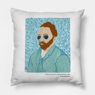 Vincent van Gogh Self-Portrait 1889 Classical Art Memes Pillow