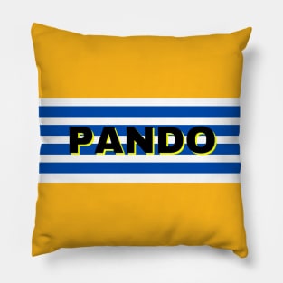Pando City in Uruguay Flag Stripes Pillow
