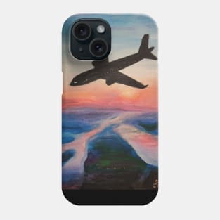 A flight above Elbe Phone Case