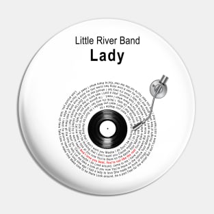 LADY LYRICS ILLUSTRATIONS Pin