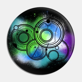 Gallifreyan Symbols Spray Paint (Multicolor) Pin