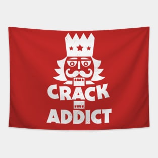 Crack Addict // Funny Christmas Nutcracker Tapestry