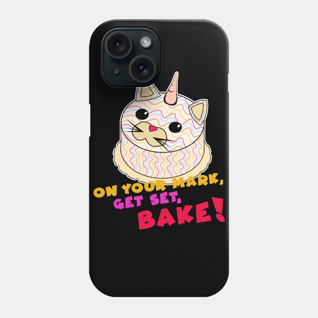 Great British baking cat Phone Case by Brash Ideas