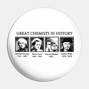 Darkblack - Great Chemists In History Black Pin