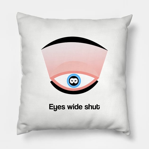 Eyes Wide Shut Minimal Movie Fan Art Stanley Kubrick Pillow by Rozbud