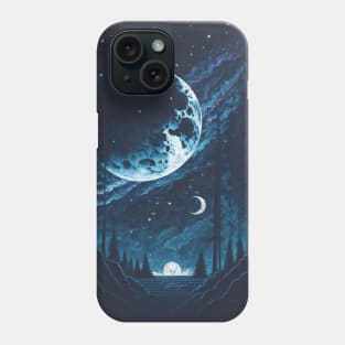 Magical landscape at night Phone Case