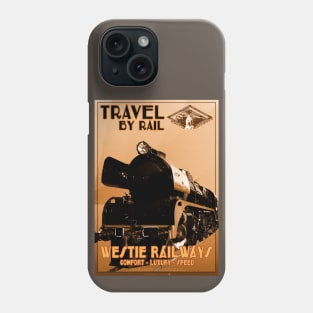 Retro Steam Rail Travel_04 Phone Case