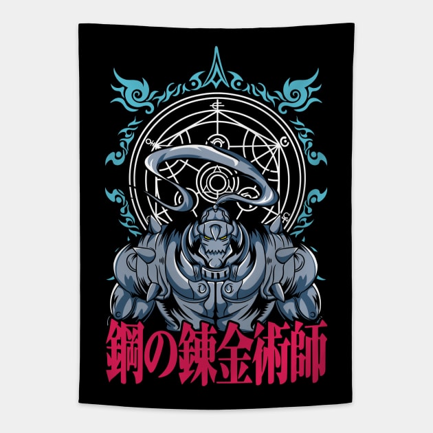 Alphonse FMA Fanart Tapestry by Planet of Tees