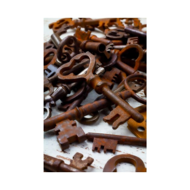 Pile Of Rusty Old Skeleton Keys by photogarry