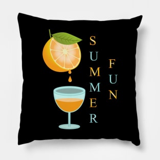 Orange Juice - Summer Fun Pillow