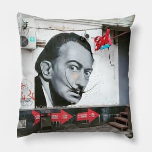 Photo Salvador Dali (Street art, Russia) Pillow