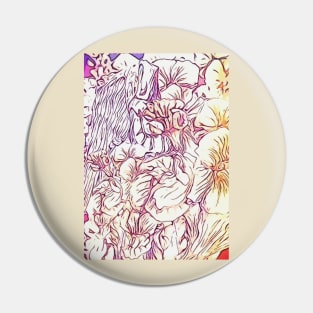 Angel in the flowerbed Pin