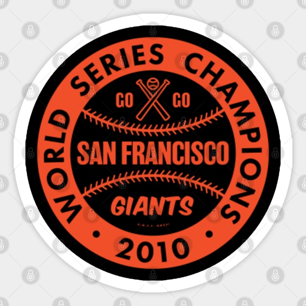 OFFICIAL 2010 WORLD SERIES SAN FRANCISCO GIANTS MLB EMBLEM PATCH