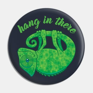 Hang In There Magical Chameleon Pin