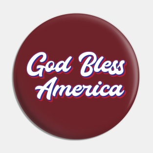 God Bless America Pin