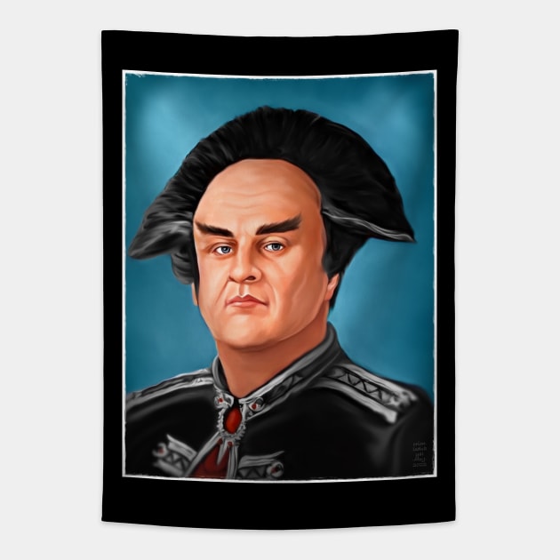 Babylon 5 Londo Blue Portrait Tapestry by OrionLodubyal