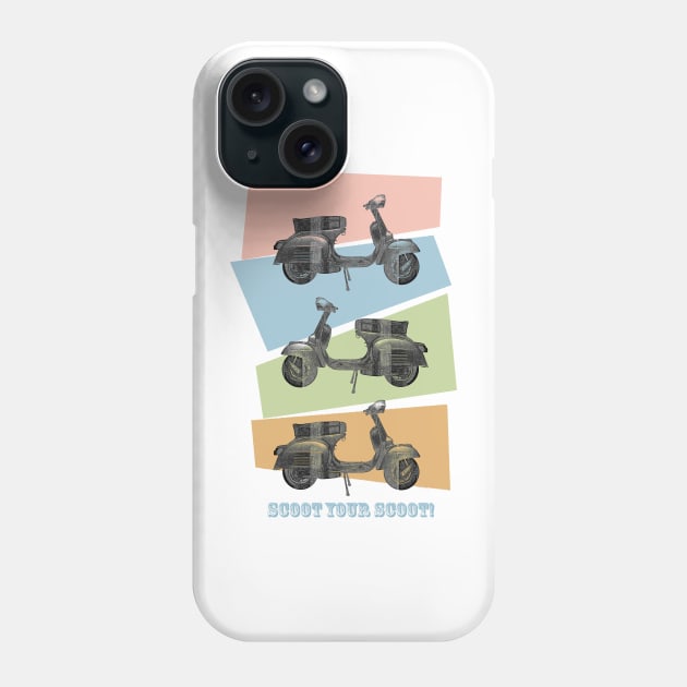 Shoot your scoot Phone Case by AaaahEeeekStudio