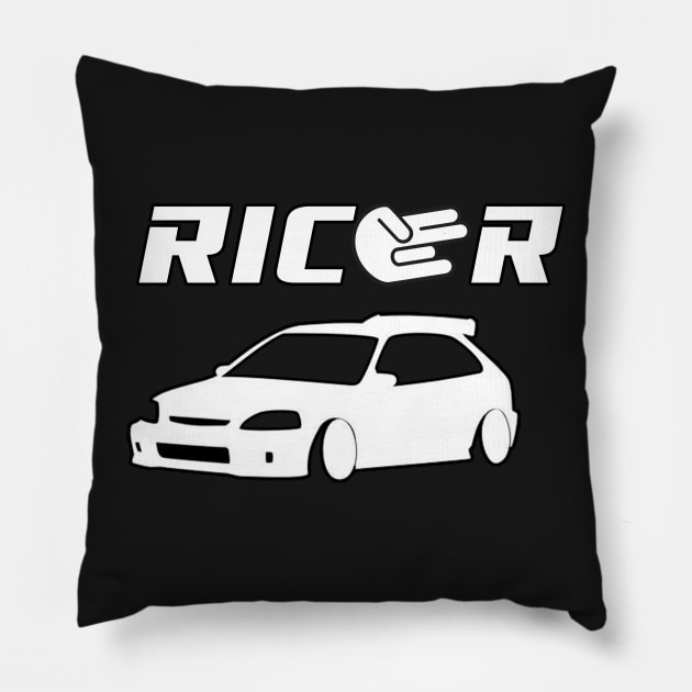 Ricer car tuning Pillow by J0k3rx3