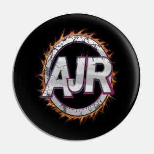 Glitch burnt AJR logo Pin