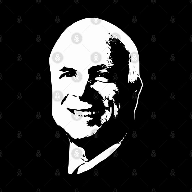 John McCain Minimalistic Pop Art by Nerd_art