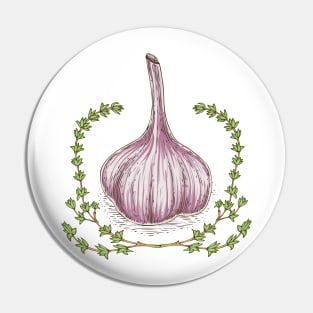 Garlic Geraldic Pin