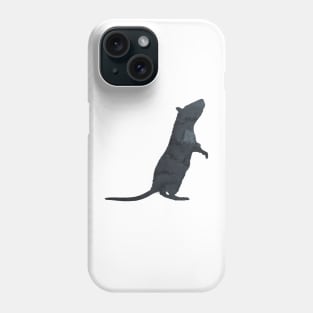 Black Rat Silhouette Phone Case