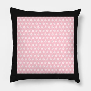 seamless pink and white floral Pillow