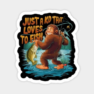 Bigfoots Catch of the Day Magnet