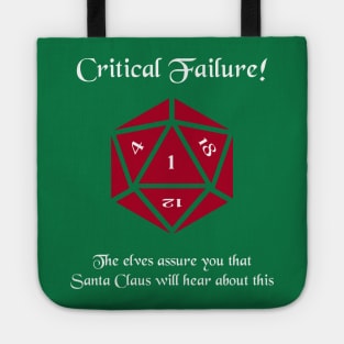 Critical Failure! Made the naughty list Tote