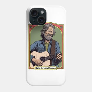 Kris Kristofferson / Original Retro Style Fan Illustration Phone Case