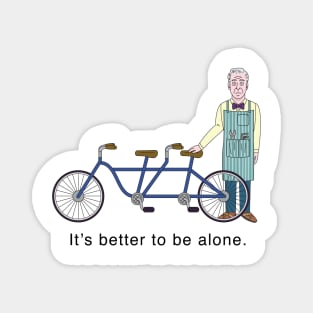 JD Salinger's Tandem Bicycle Magnet