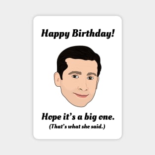 Happy Birthday, Micheal Scott! Magnet