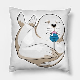 Seal Lollipop Sweets Pillow