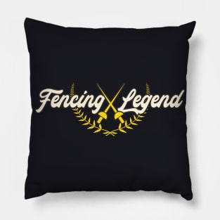 Fencing Fencer Legend Pillow