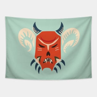 Kuker Evil Demon Mask Tapestry