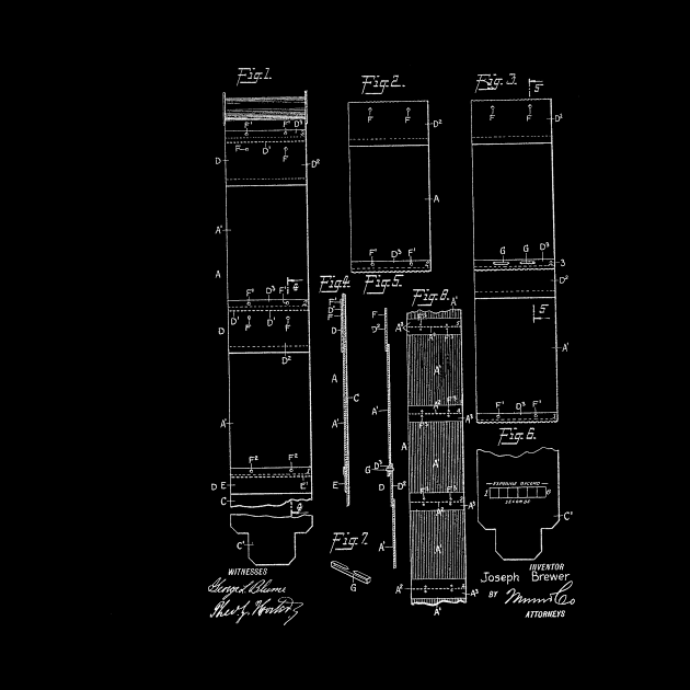 photographic roll film Vintage Patent Hand Drawing by TheYoungDesigns