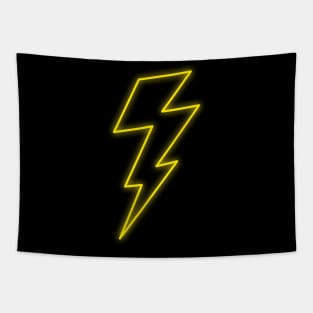 Neon Lightning Bolt Tapestry