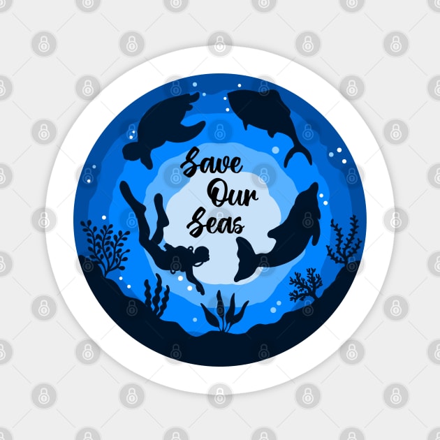 Save Our Seas Magnet by Tebscooler