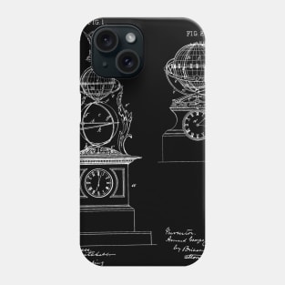 geographical clock Vintage Patent Hand Drawing Phone Case