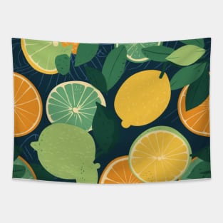 Citrus fruit pattern Tapestry