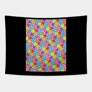 Colorful Dots Maze Tapestry