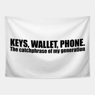 Keys wallet phone Tapestry