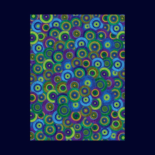 Peacock Circles Pattern by sandygrafik