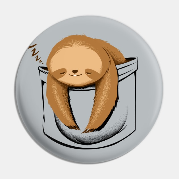 Sloth in a Pocket Pin by Tobe_Fonseca