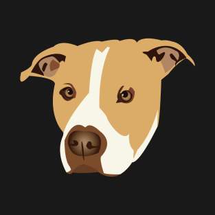 Brown and White Pit Bull T-Shirt