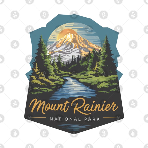 Mount Rainier National Park Gift by Perspektiva