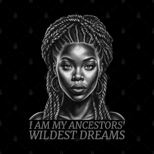 I am My Ancestors' Wildest Dreams, Black Girl Magic by UrbanLifeApparel