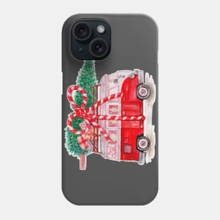 funny truck for christmas Phone Case