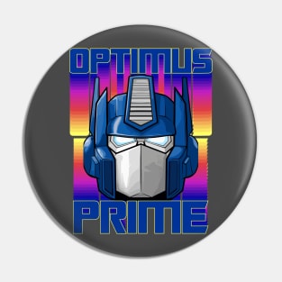 Synthwave Optimus Prime Pin